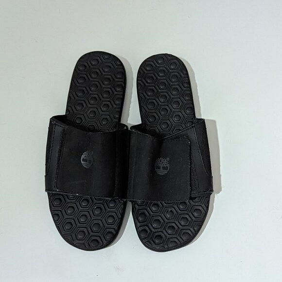 Timberland Black slide sandals sz 6 - Picture 1 of 9